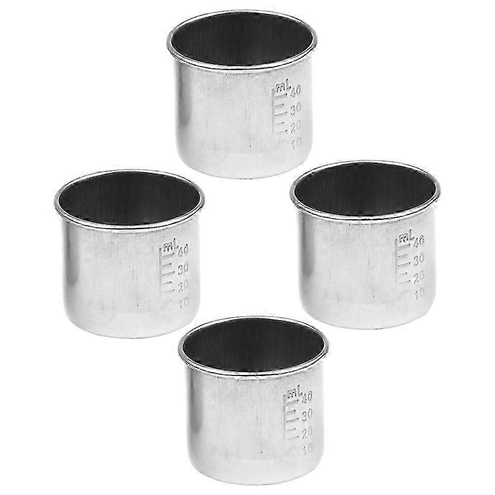 Multi-Function Graduated Cups Household Pills Cup compatible with Storage 16Pcs Silver
