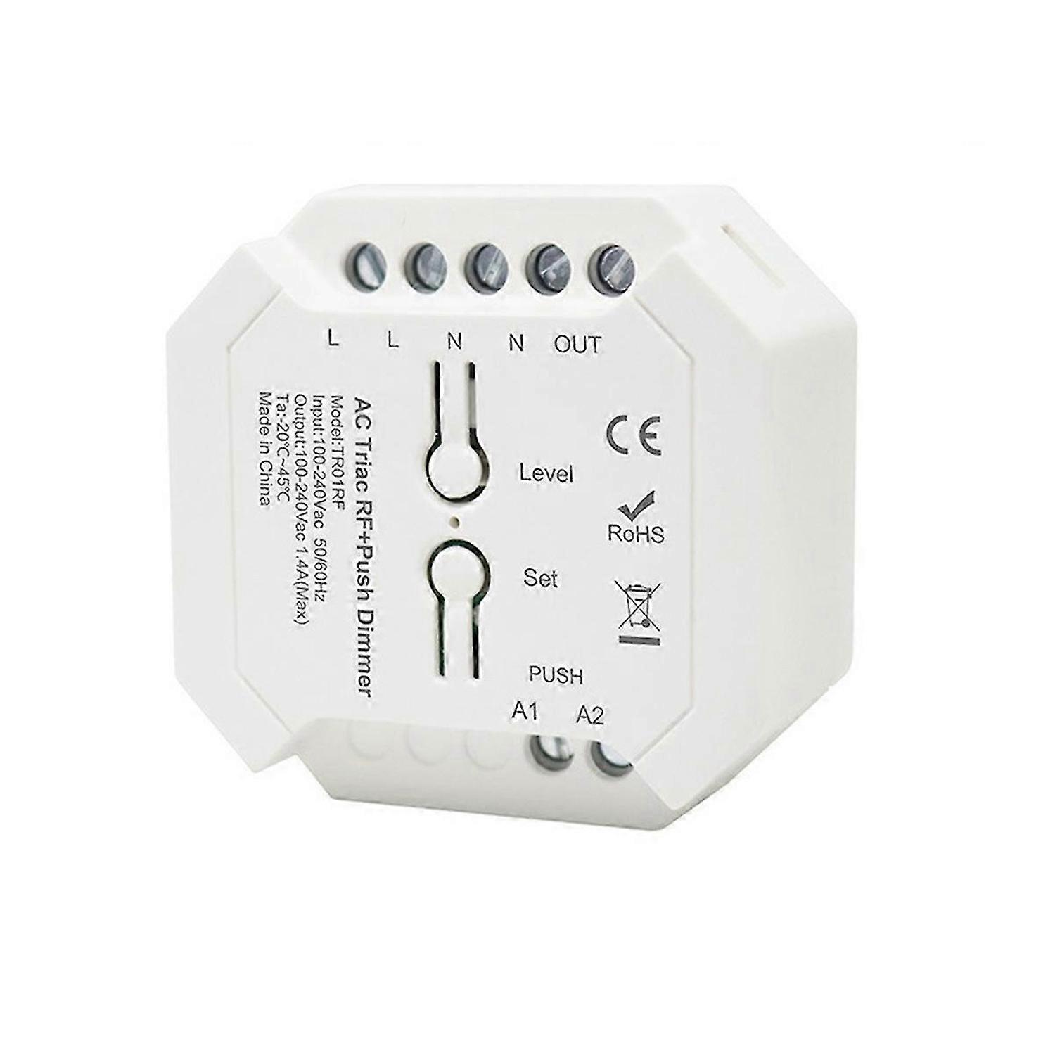 2.4G RF Triac LED Controller Smart Dimmer Remote Control 100V-240V A