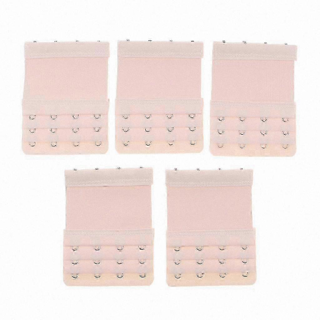 5Pc Bra Band Extender, Adjustable 4 Hook Strap Replacement