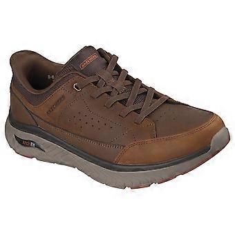 Baskets Skechers Crosser Felix pour homme, en cuir et semelle à mémoire de forme