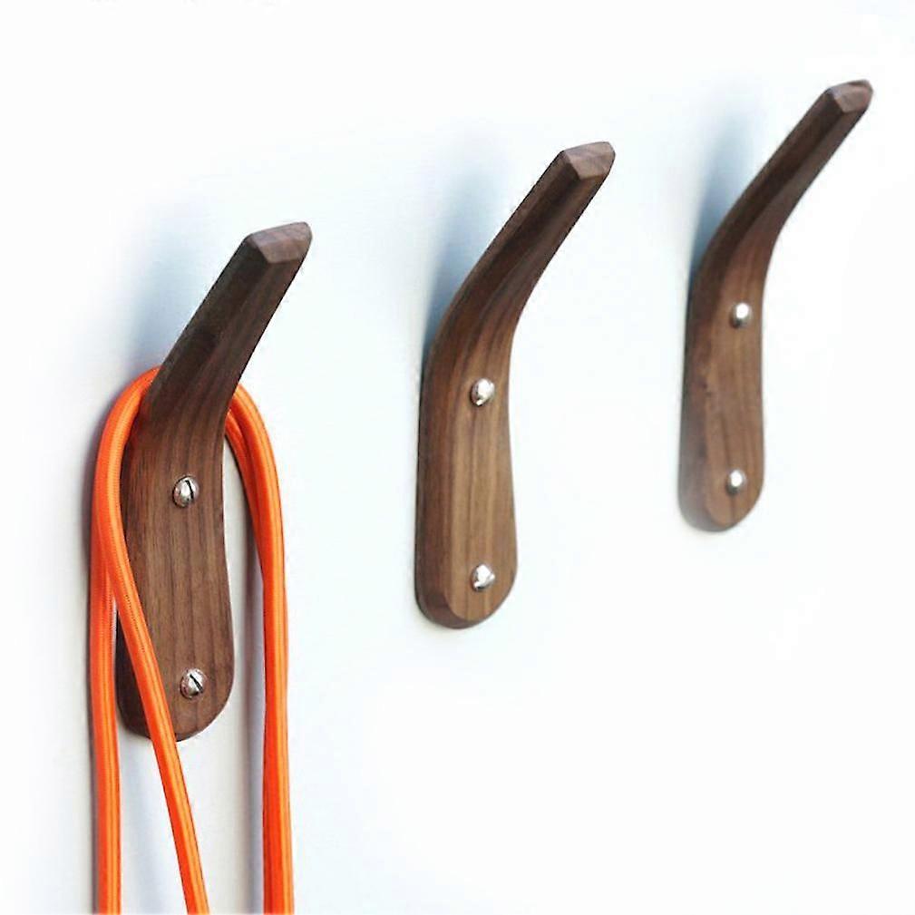 3pcs Wolden Wall Hangers Fitting Room Clothes Wall Hooks