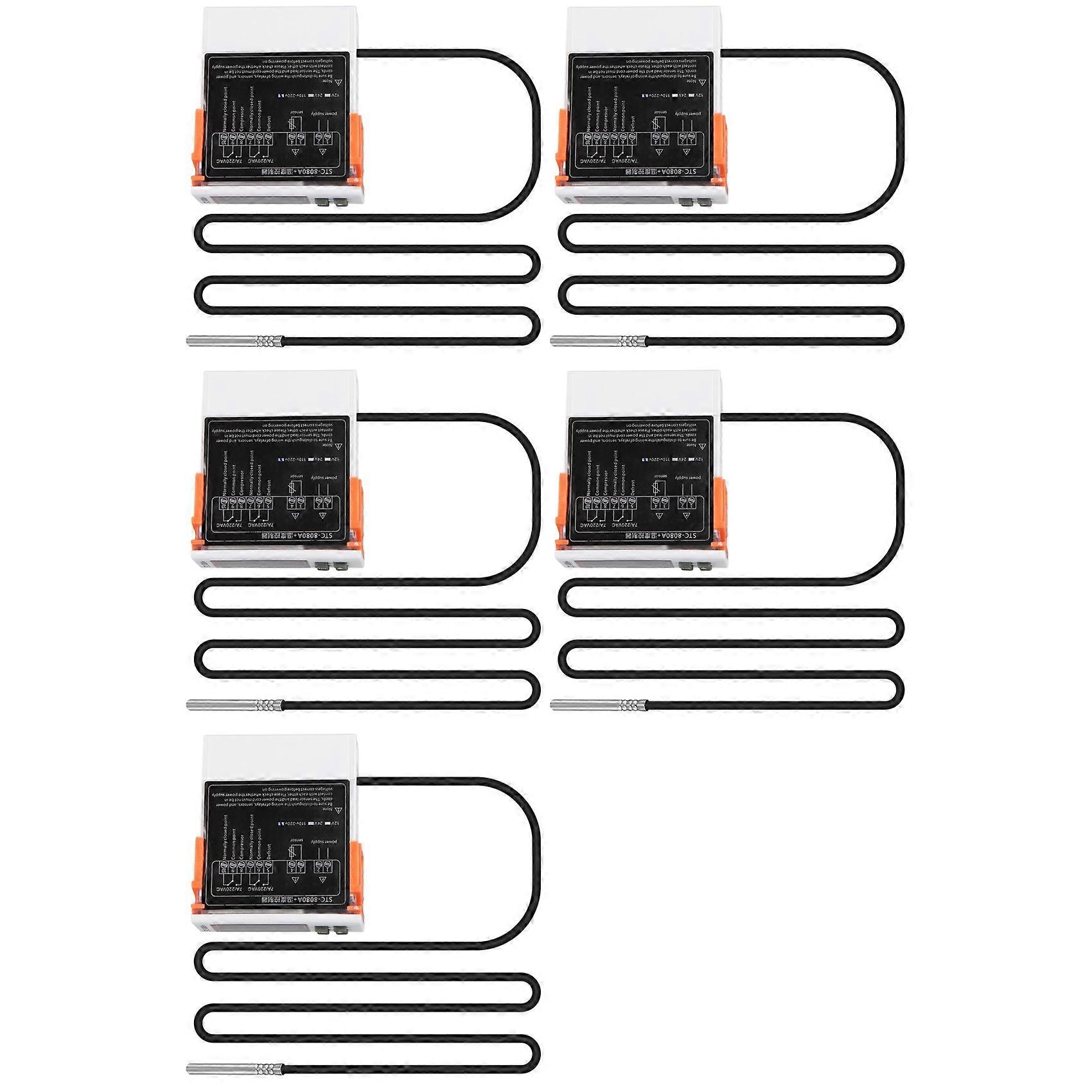 5X STC-8080A+ Digital Thermostat Temperature Controller Refrigerator Refrigeration Automatic Defrost Timer Single Probe