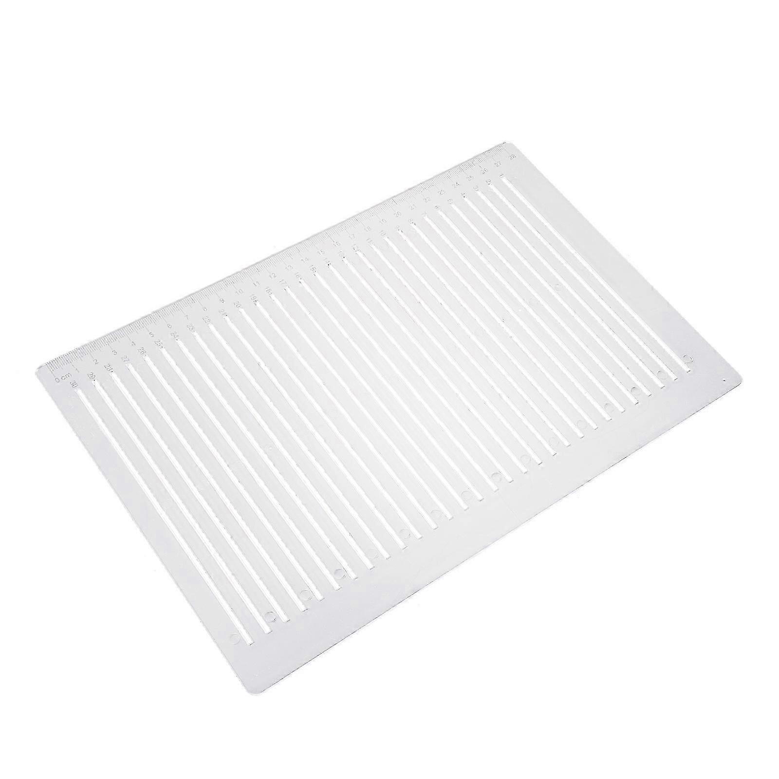 Transparent Plastic Ruler Line Drawing Ruler compatible with Creative Use 6Pcs