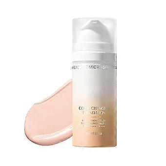Color-Changing Foundation 30ml, Lightweight, Breathable Foundation With Coverage, Long-Lasting, Smudge-Proof Makeup Base for Sensitive Skin