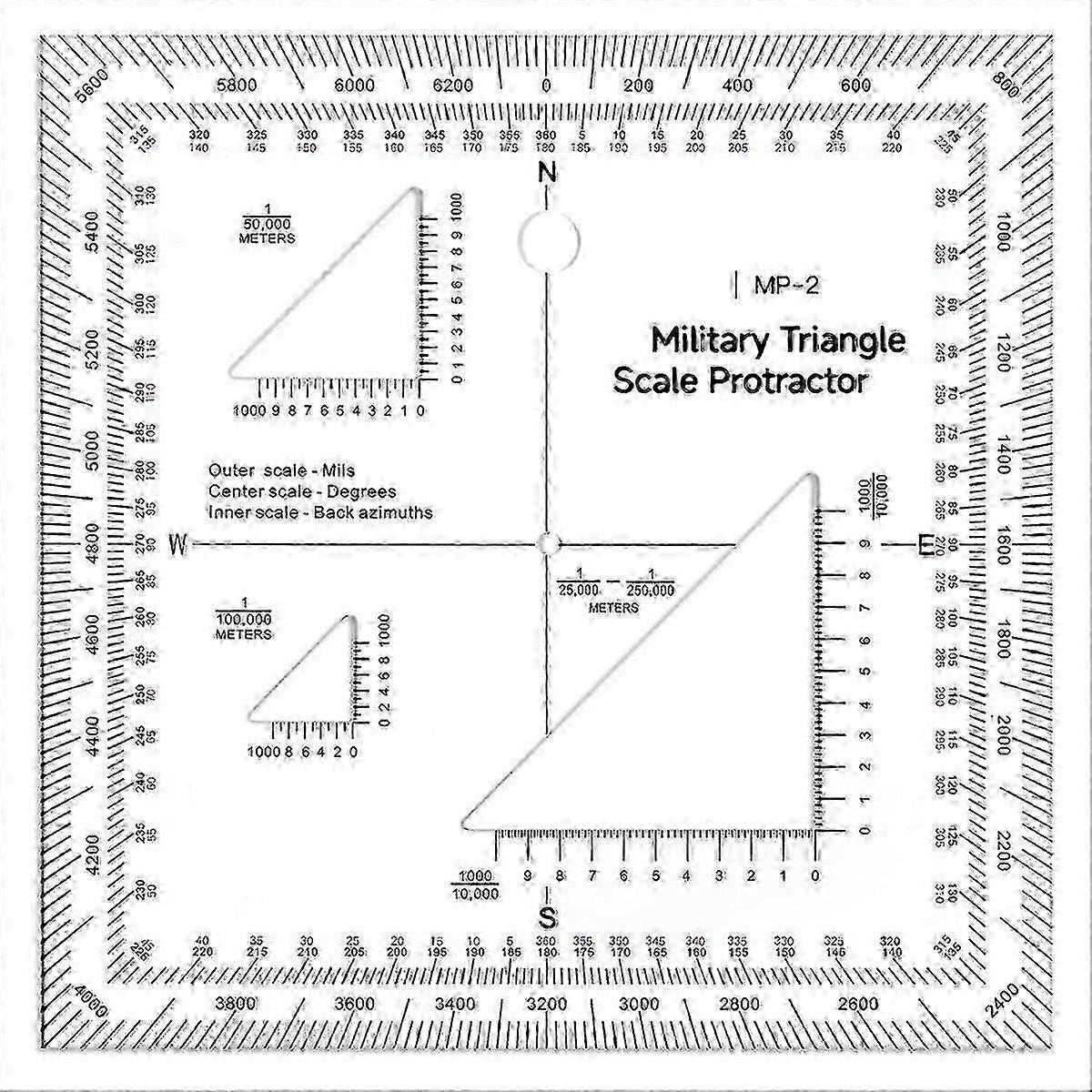 5 Inch MGRS Coordinate Protractor