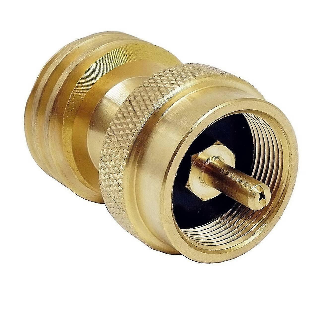 Brass Propane Tank Refill Adapter with Automatic Pressure Cutoff, Durable Conversion Fitting