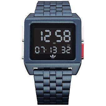 Adidas archive_m1 Quarz Digital Man Uhr mit Edelstahl Armband Z013041-00
