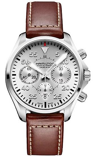 R.hamilton xl khaki pilot ac.ac.esf.pl. Automatic Analog Man Watch with Cowhide Bracelet H64666555
