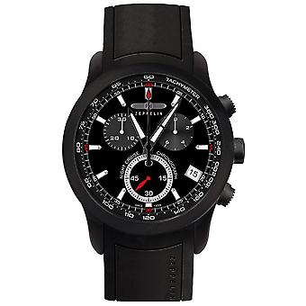 Zeppelin 7290-2 quartz chronograph watch watch for Analog Quartz Women's Watch with Silicone Bracelet 7290-2