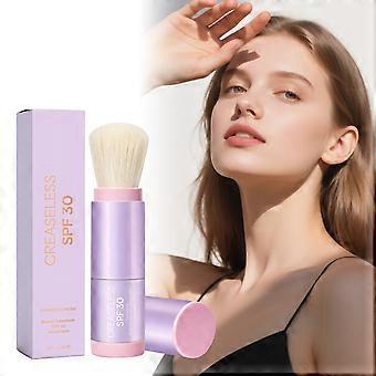 2pcs Sunscreen Powder Brush, lightweight fine texture, gentle formula, refreshing portable for summer outdoor use