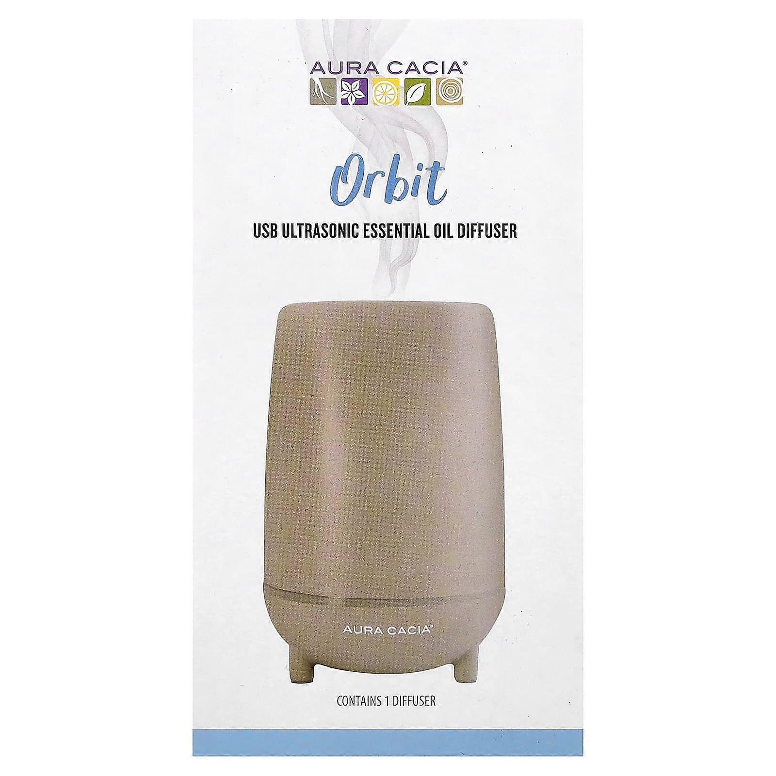 Aura Cacia, Orbit, USB Ultrasonic Essential Oil Diffuser, 1 Count