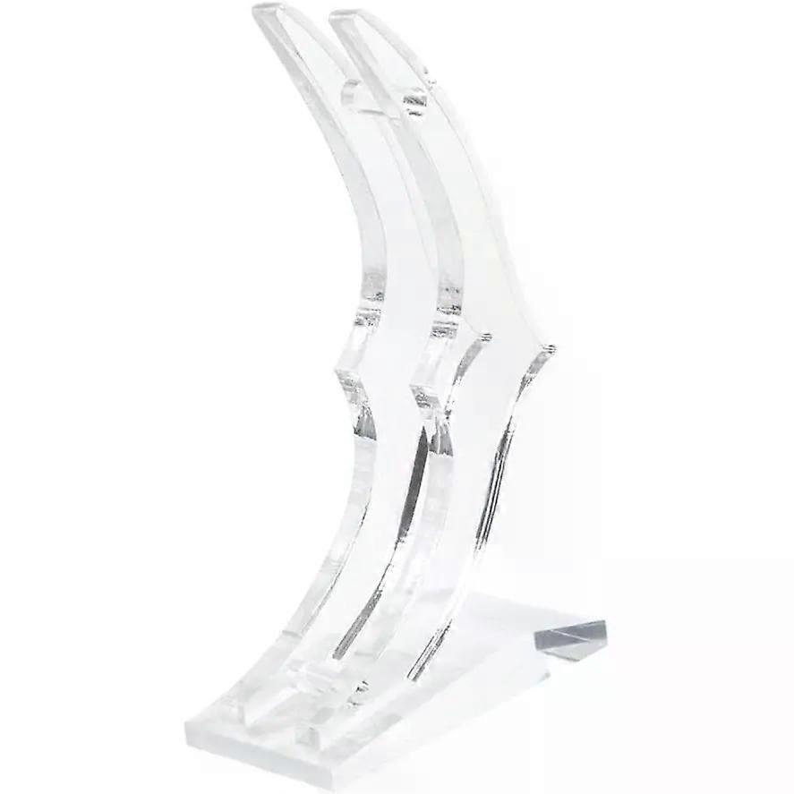 Display Stand Base Crescent Shaped Acrylic, for Rose