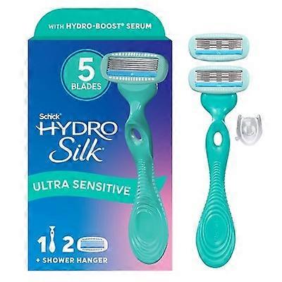 Schick Hydro Silk Sensitive Women's Razor 1 Handle & 2 Refills
