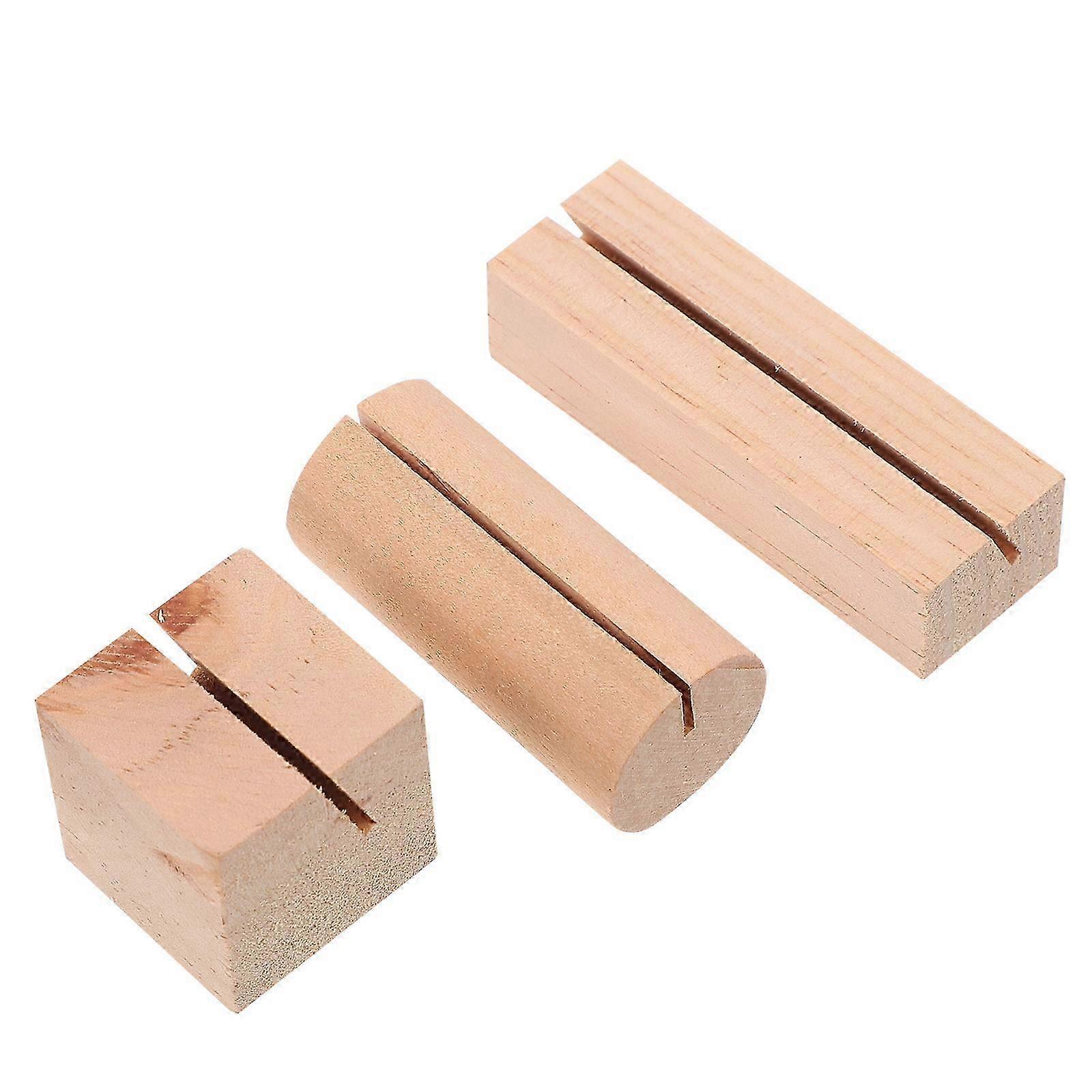 Compact Wooden Cards Holder Set