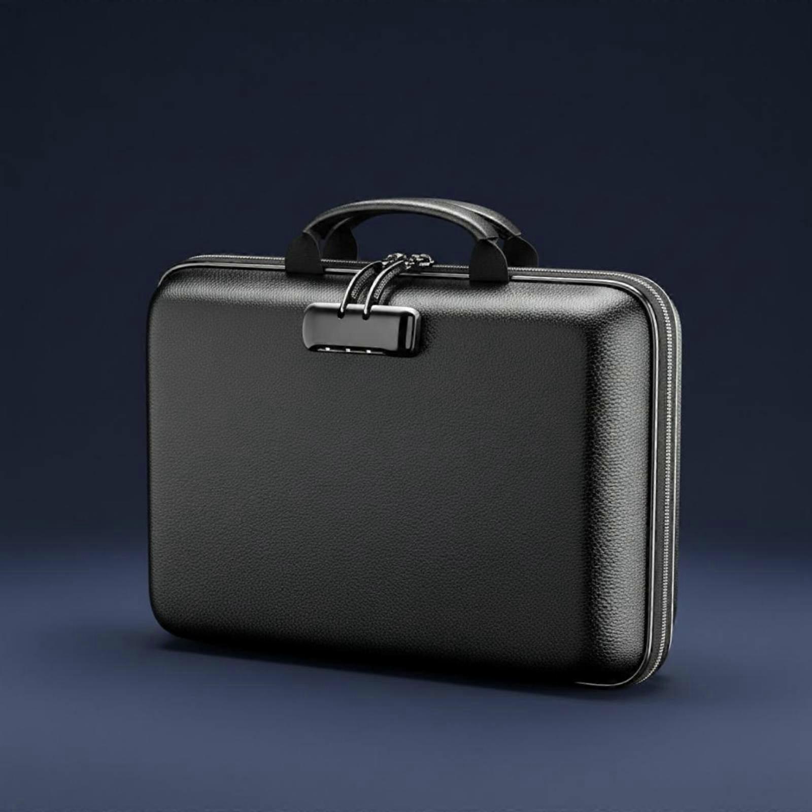 Portable Accordion File Case Large Capacity Fireproof Document Box for Office