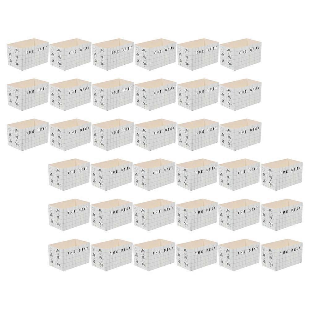 Small Bakery Boxes Sandwich Packaging Box Convenient Packaging Rectangular Multicolor Paperboard 50Pcs