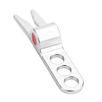 Zinc Alloy Divot Pivot Tool Putting Green Fork Soccer Turf Repair Equipment Accessories Silver