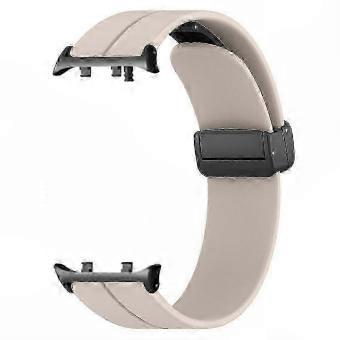Secure Magnetic Folding Buckle Silicone Watch Strap Replacement Wristband Compatible with Watch D2 - Army Green