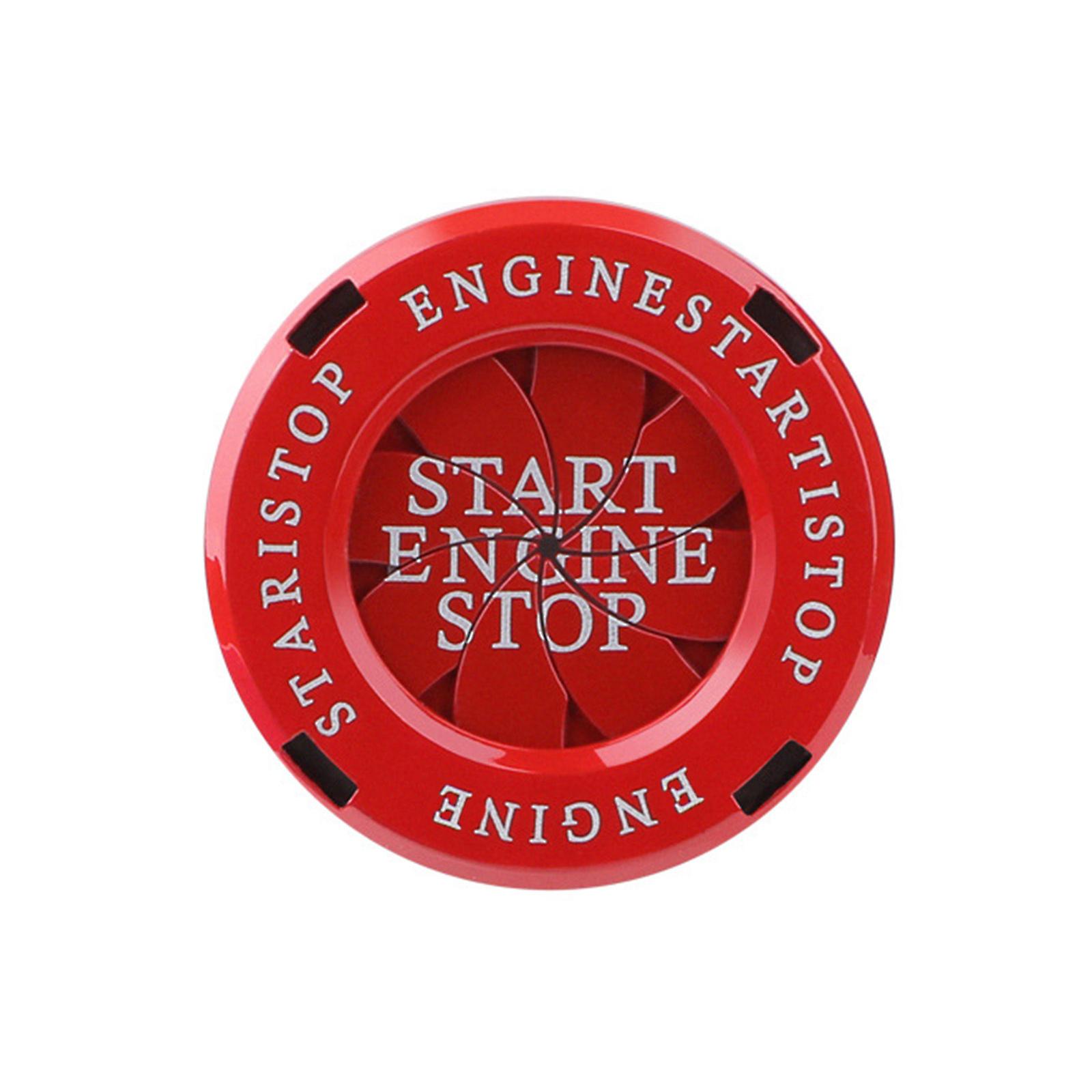 Car One-button Start Rotation Protector Cap Engine Start Stop Button Cover Stick