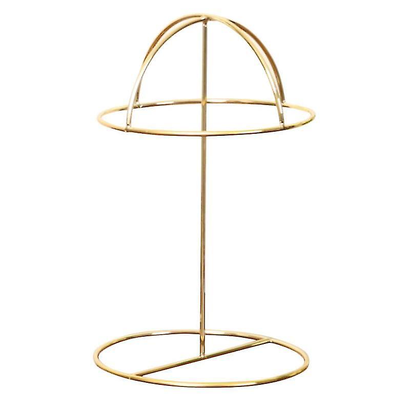 26X16cm Golden Retail Display Props & Models 1pc Practical Hat Display Rack Decorative Metal Hat Rac