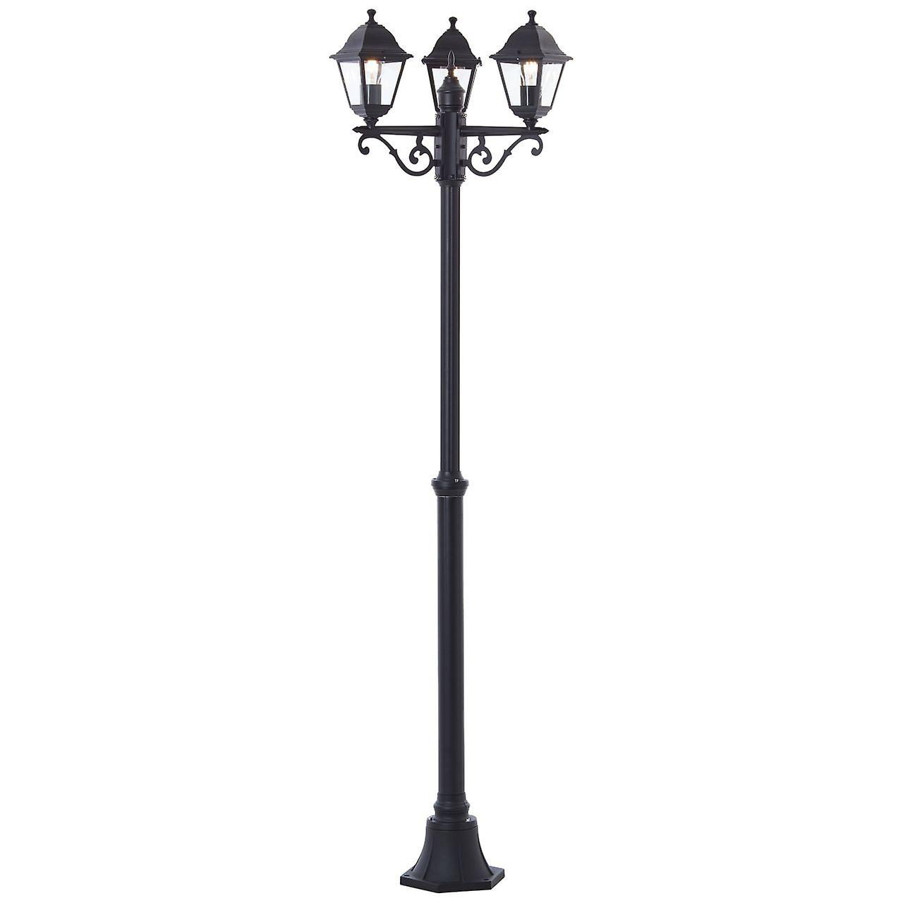 BRILLIANT Nissie udendørs gulvlampe 3flg sort | 3x A60, E27, 60W, velegnet til normale lamper (medfølger ikke)