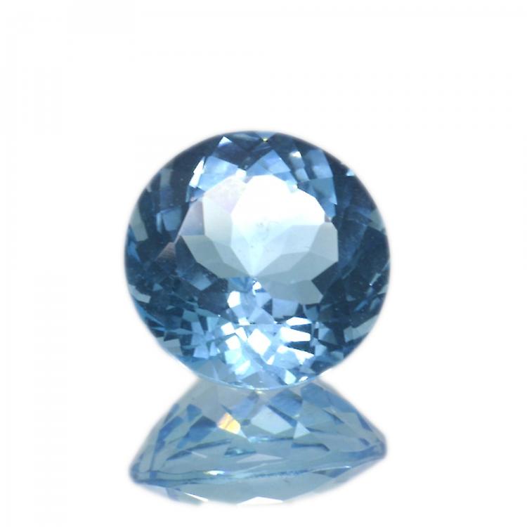 9,44 Ct. Blue Topaz Round Cut awo5b