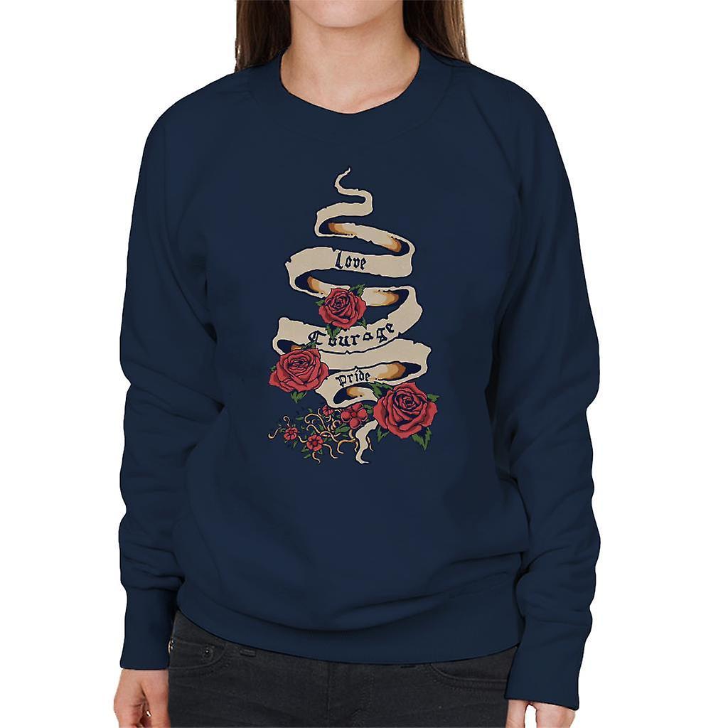 Amore e coraggio Script Felpa donna