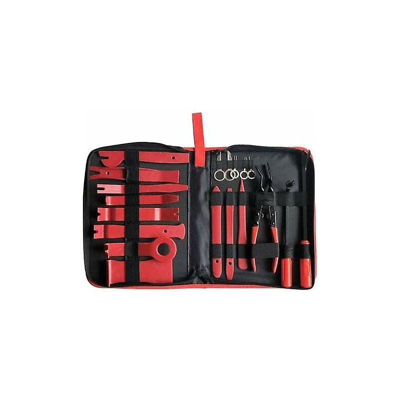 19 PCS Car Trim Removal Tool Set, Auto Door Panel Removal Tools with Fastener Clip Pliers, Nylon Car Panel Dash o Radio Removal Insta,1050g