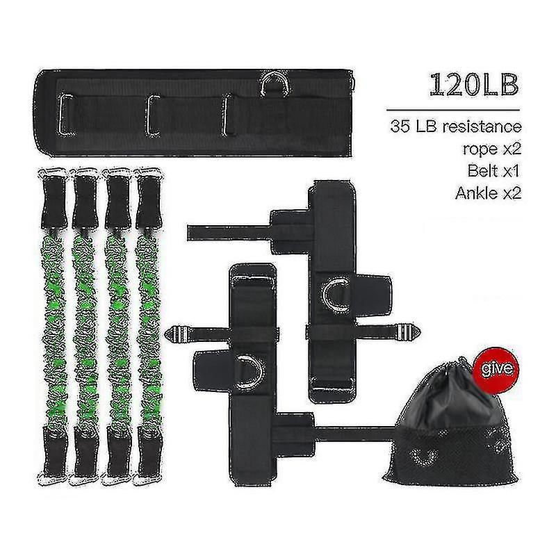 Resistance Band Bungee Latex Acceleration Speed Cord Trainer Set For Fitness Stretching Running Sprint Training Improve Agility