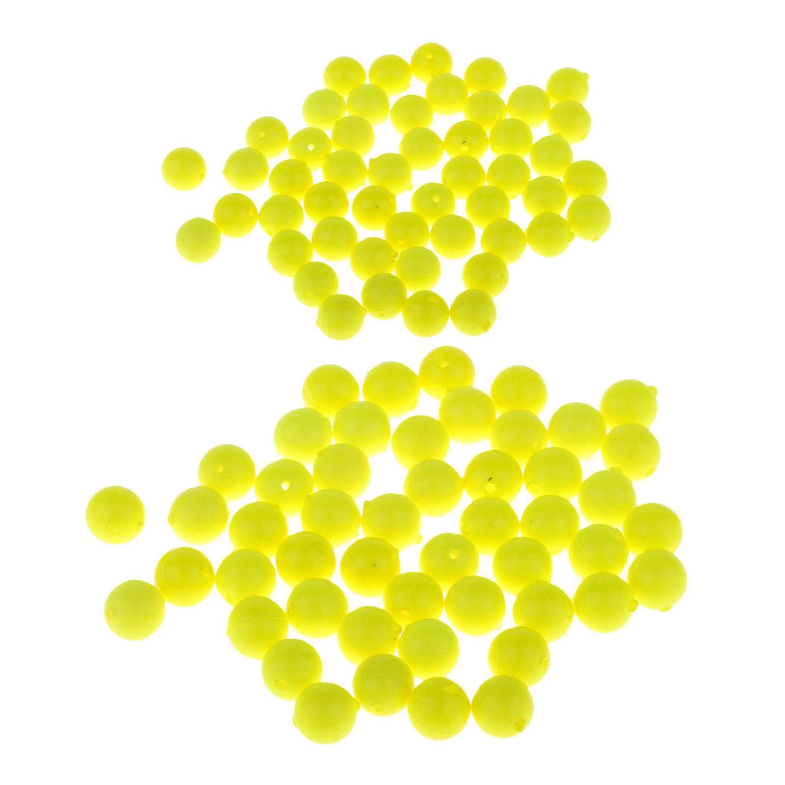 100pcs Angeln Float Bälle EVA Schaum Ball Striking Beans Auftrieb Bobber