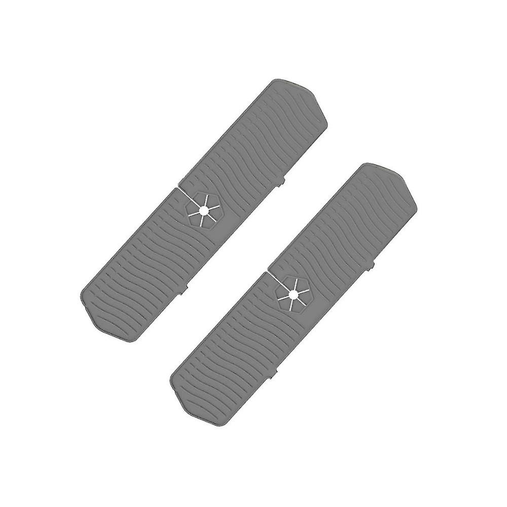 2pcs Kitchen Sink Splash Faucet Mat Splash Catcher, Handle Catcher Tray, Multipurpose For Kitchen D