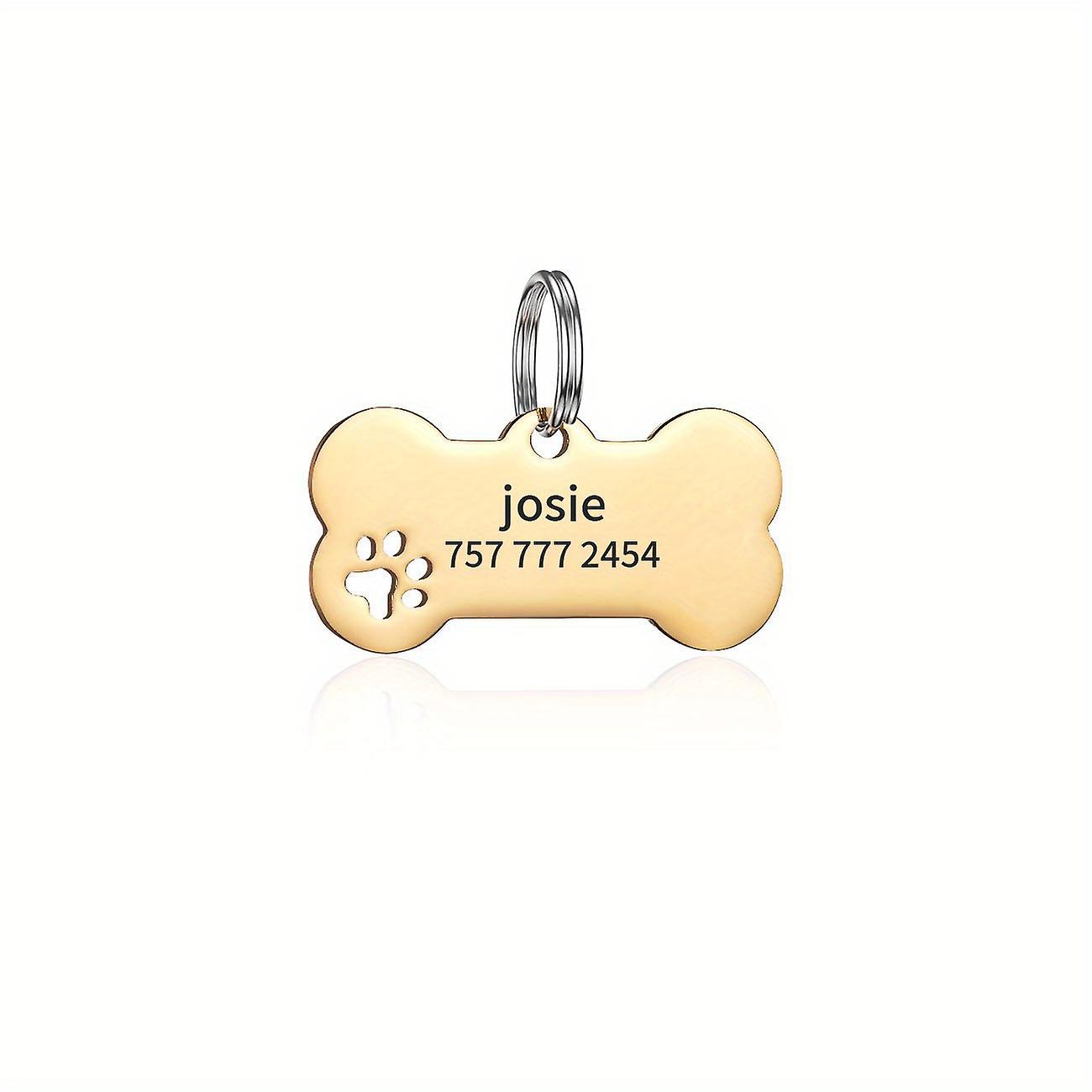 Custom Engraved Dog Id Tags - Perfect For Puppies & Small-medium Dogs - Include Your Pet S Name & Phone Number!