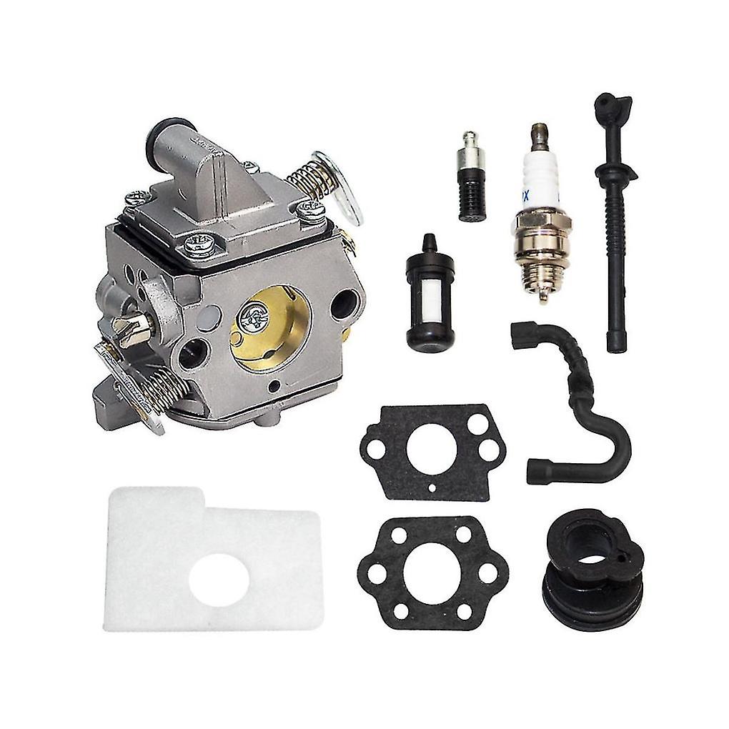 Vergaser Kit Für Stihl MS 180 170 - Komplettset Mit Dichtung, Schlauch & Zündkerze