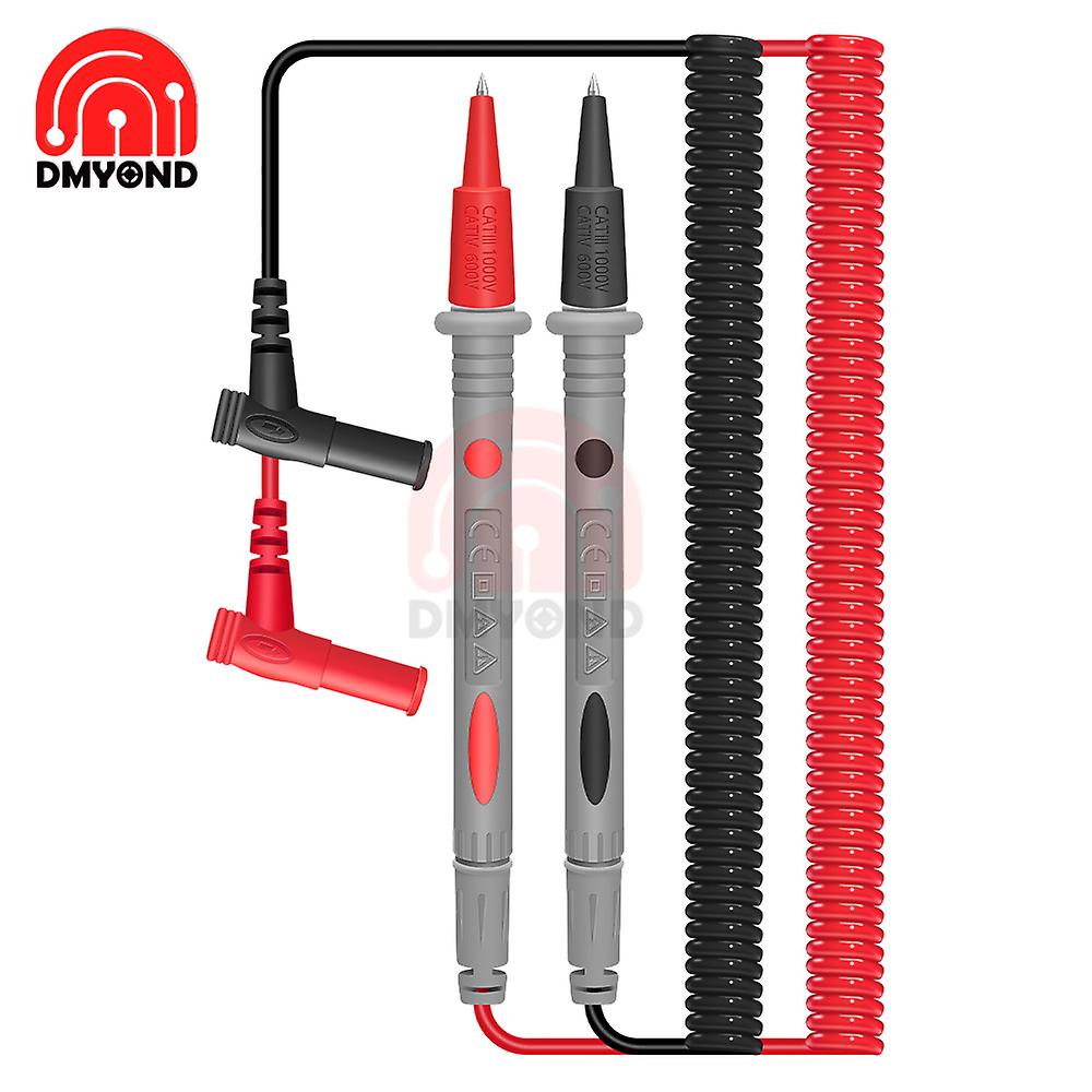 20a 1000v Universal Multimeter Probe Spring Test Leads For Digital Multimeter Clamp Meter Desktop Meter Aneng Pt2009 Dropship