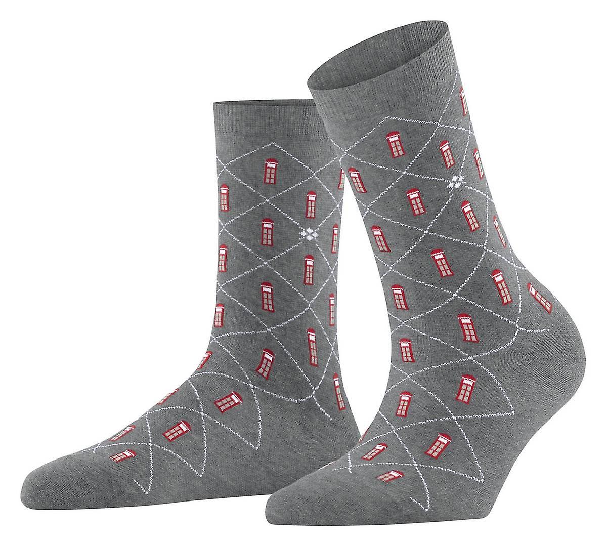 Burlington Phone Booth Socks - Light Grey