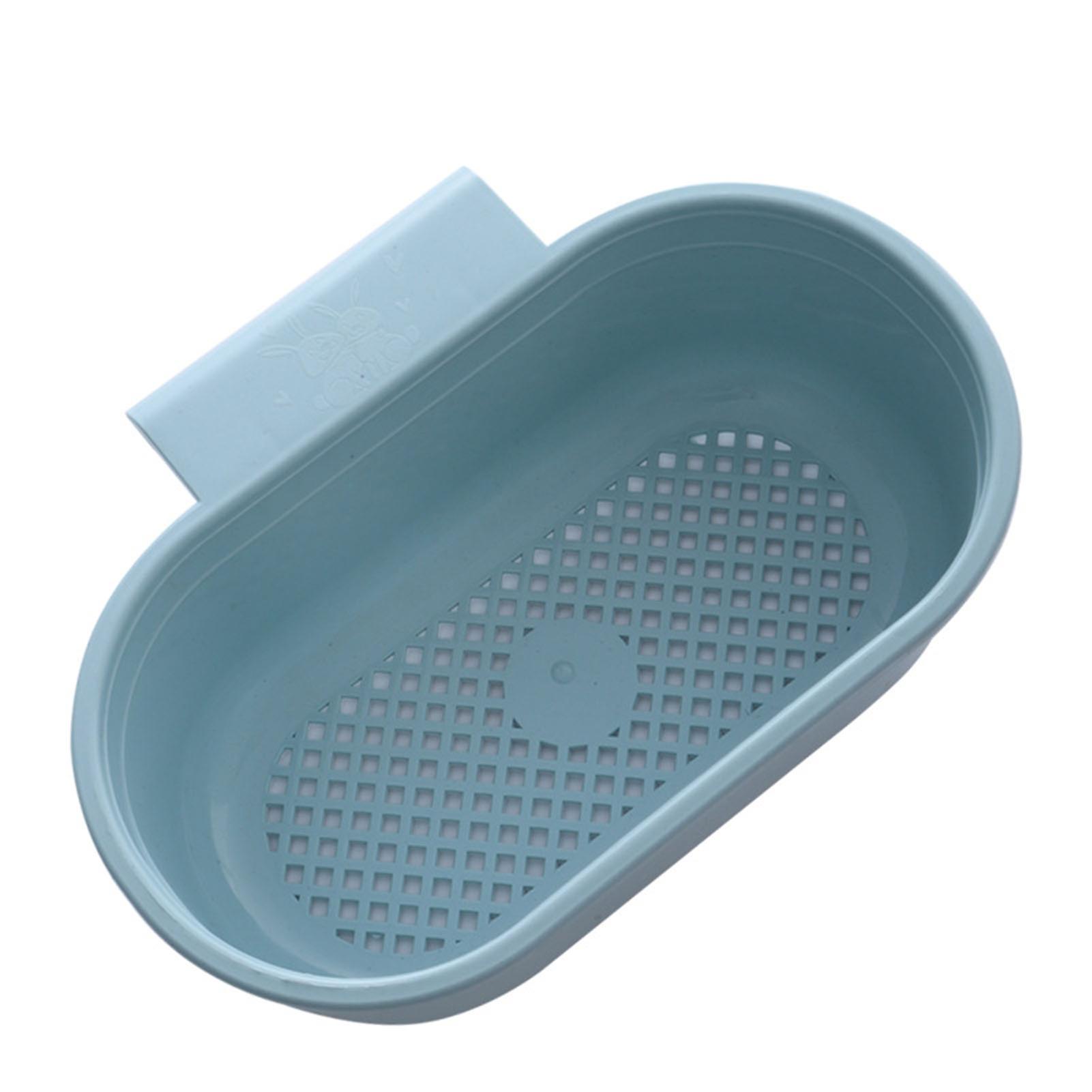 Simple Vegetable Draining Basket Splash-Proof Hollow Draining Basket for Washroom