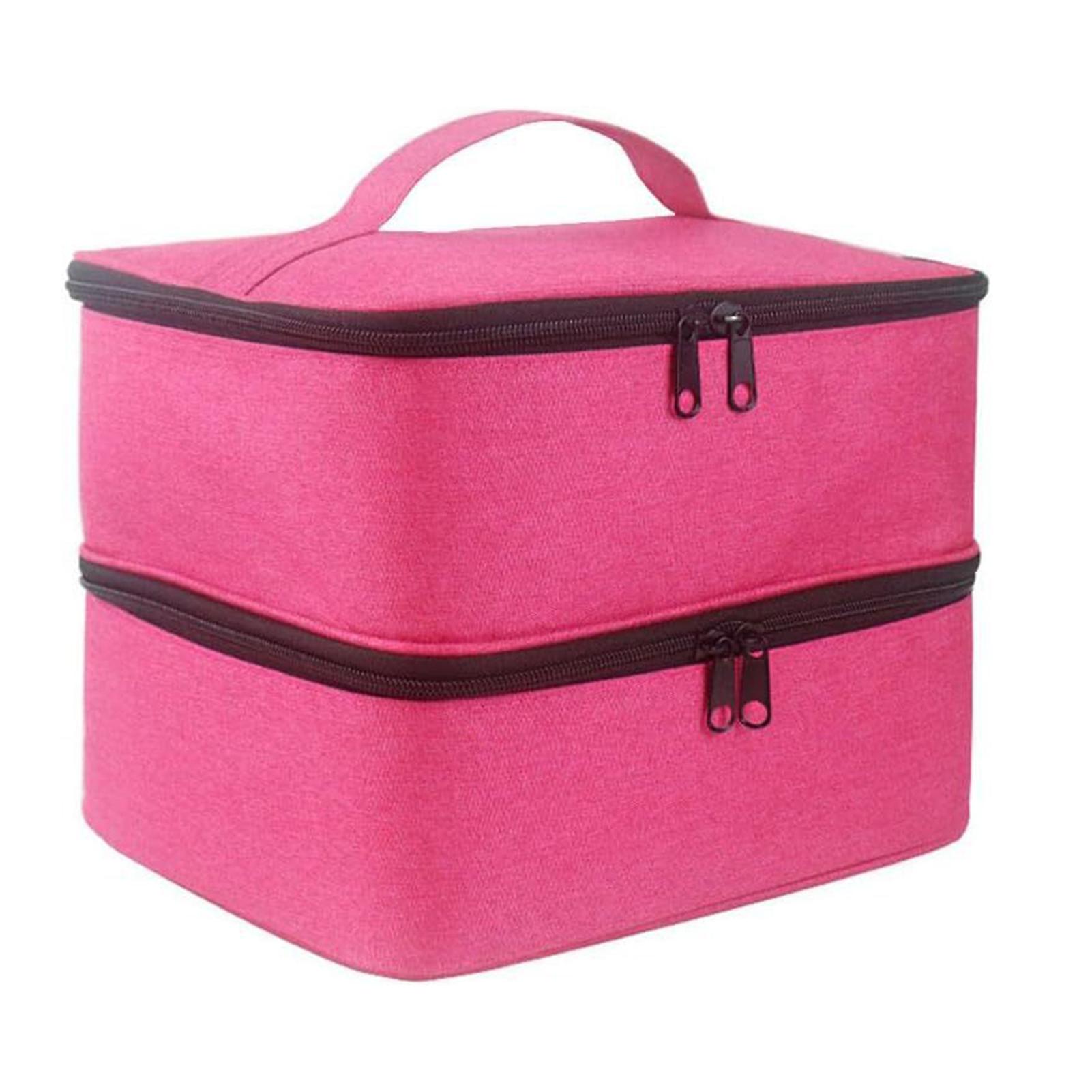 Double Layer Storage Bag for Nails Polish Gel Large Capacity Cosmetic Bag Birthday Chirstmas Gift