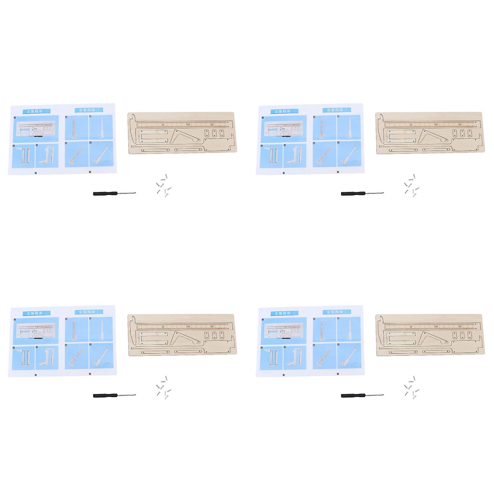 DIY Vernier Caliper Wooden Children Assembling Toy Calliper Measuring Tool Students Diy Craft