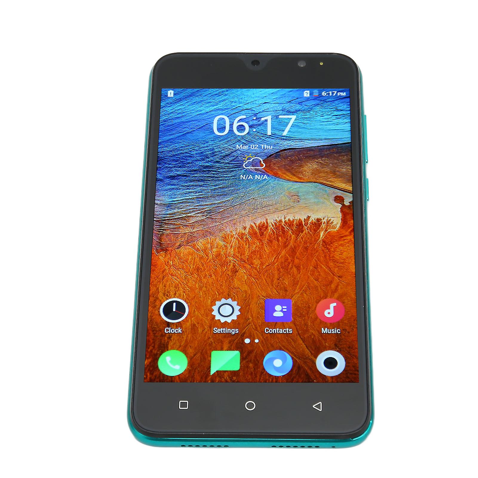 Nowa8 Pro 5.5" Android 10 Smartphone - 4GB RAM, 32GB ROM, 16MP Camera, Green US Plug