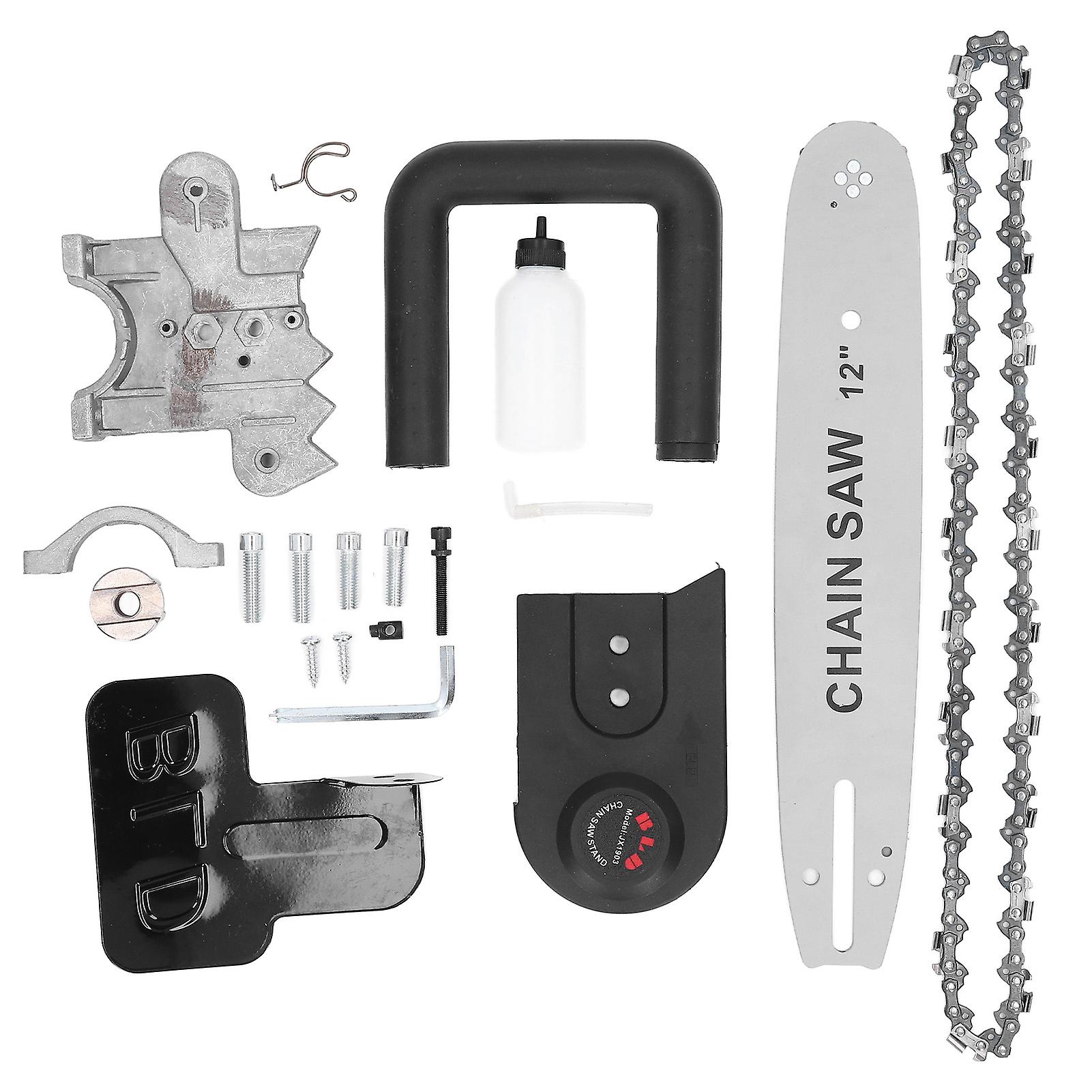 Chainsaw Conversion Kit, High Carbon Steel Electric Angle Grinder Bracket, Woodworking Tool