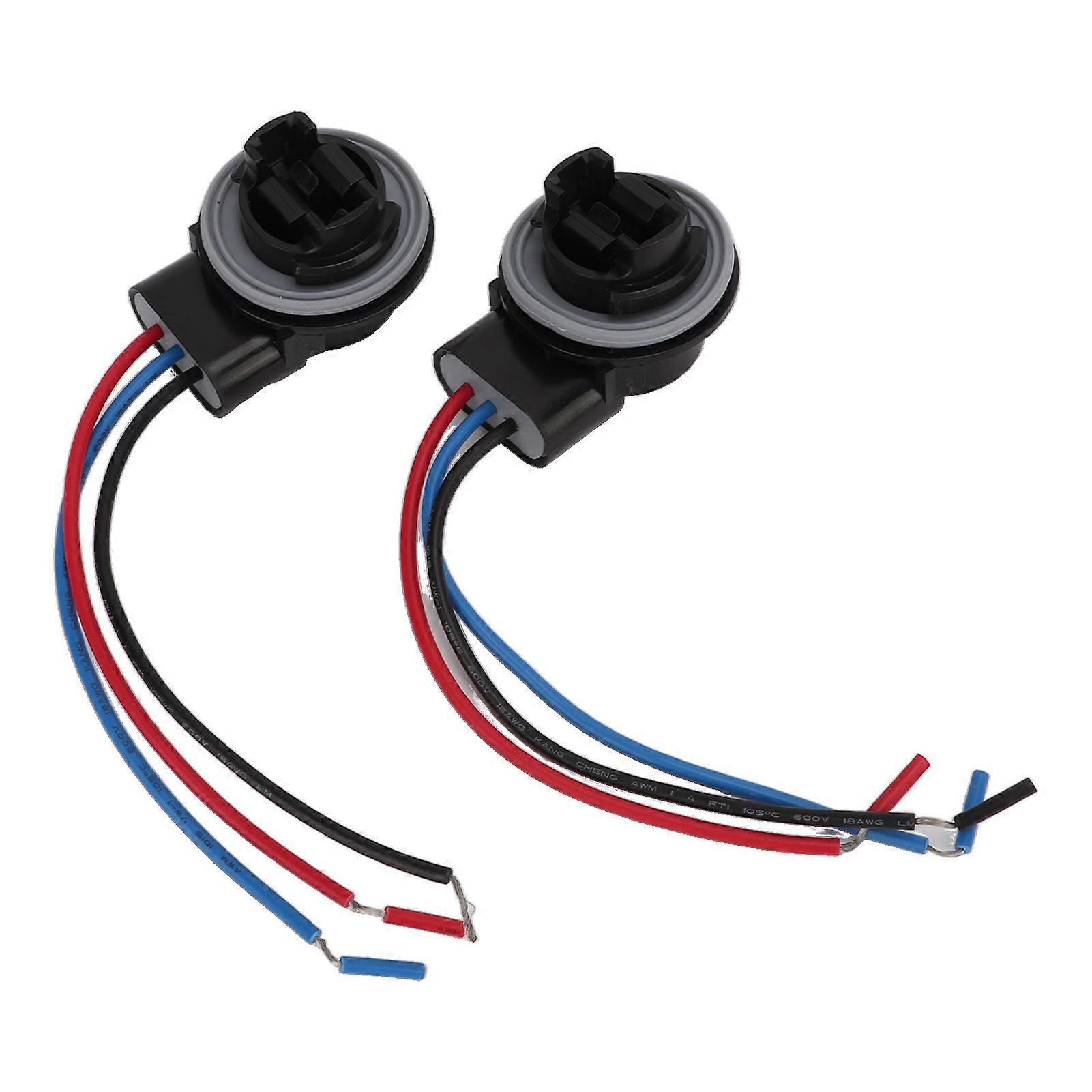 2Pcs Bulb Socket Wire Female Head Good Conductivity High Temperature Resistance LED Light Accessory