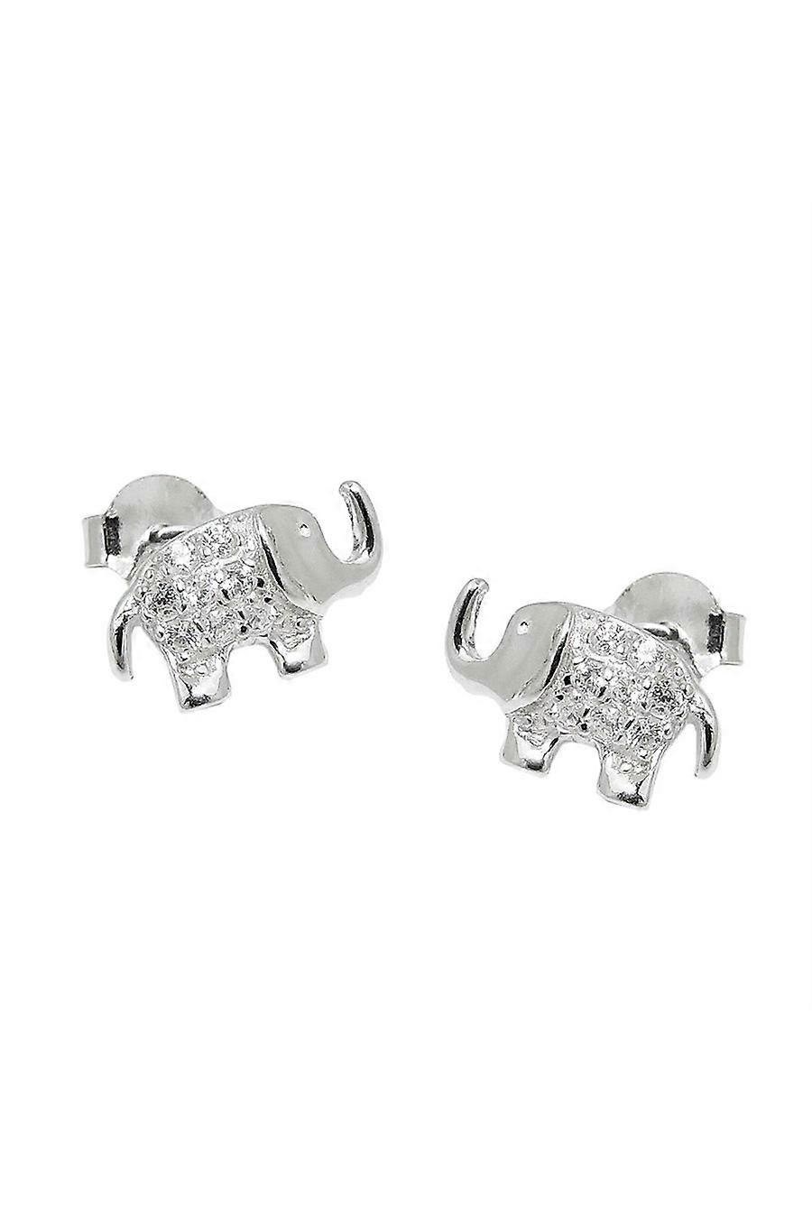 Earrings Studs Elephant Silver 925 - Gl93596