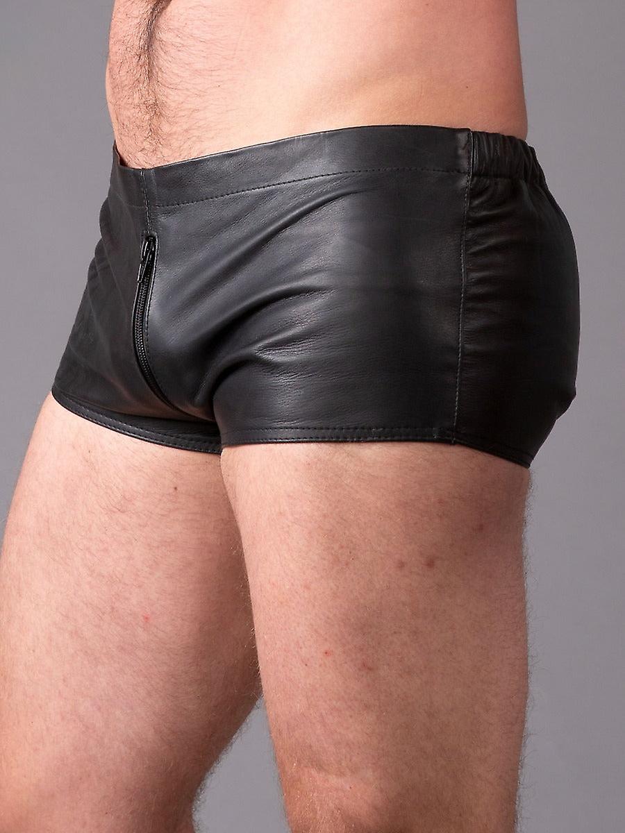 Two Way Zip Leather Boxers