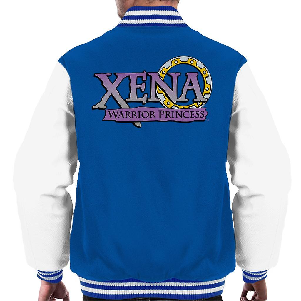 Xena Warrior Princess Purple Gradient Logo Men's Varsity Jacket