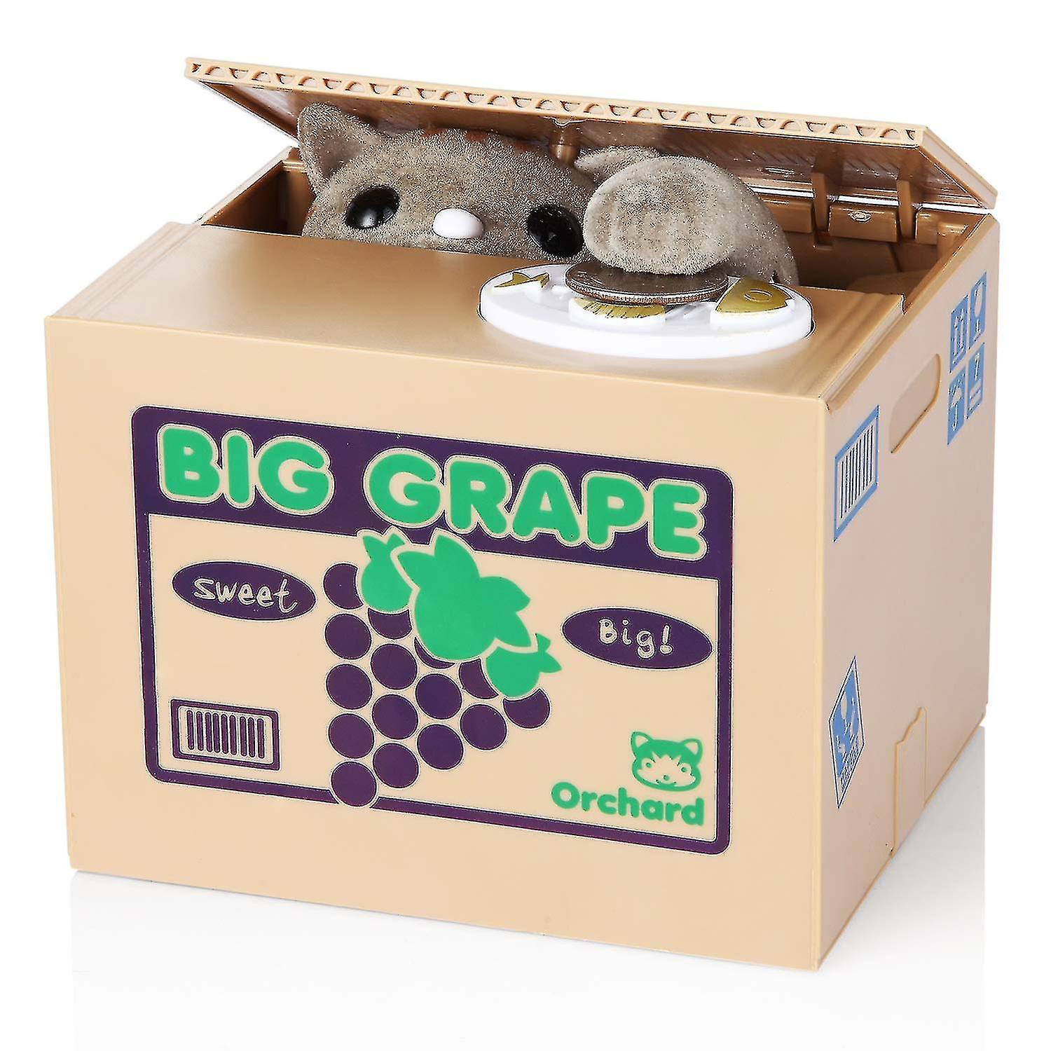 الكرتون سرقة بنك عملة، التلقائي لطيف بنك الخنزير للأطفال، صندوق توفير المال الإلكترونية، عيد ميلاد لعب الهدايا ل 5 6 7 8 9 سنة بنات الفتيان