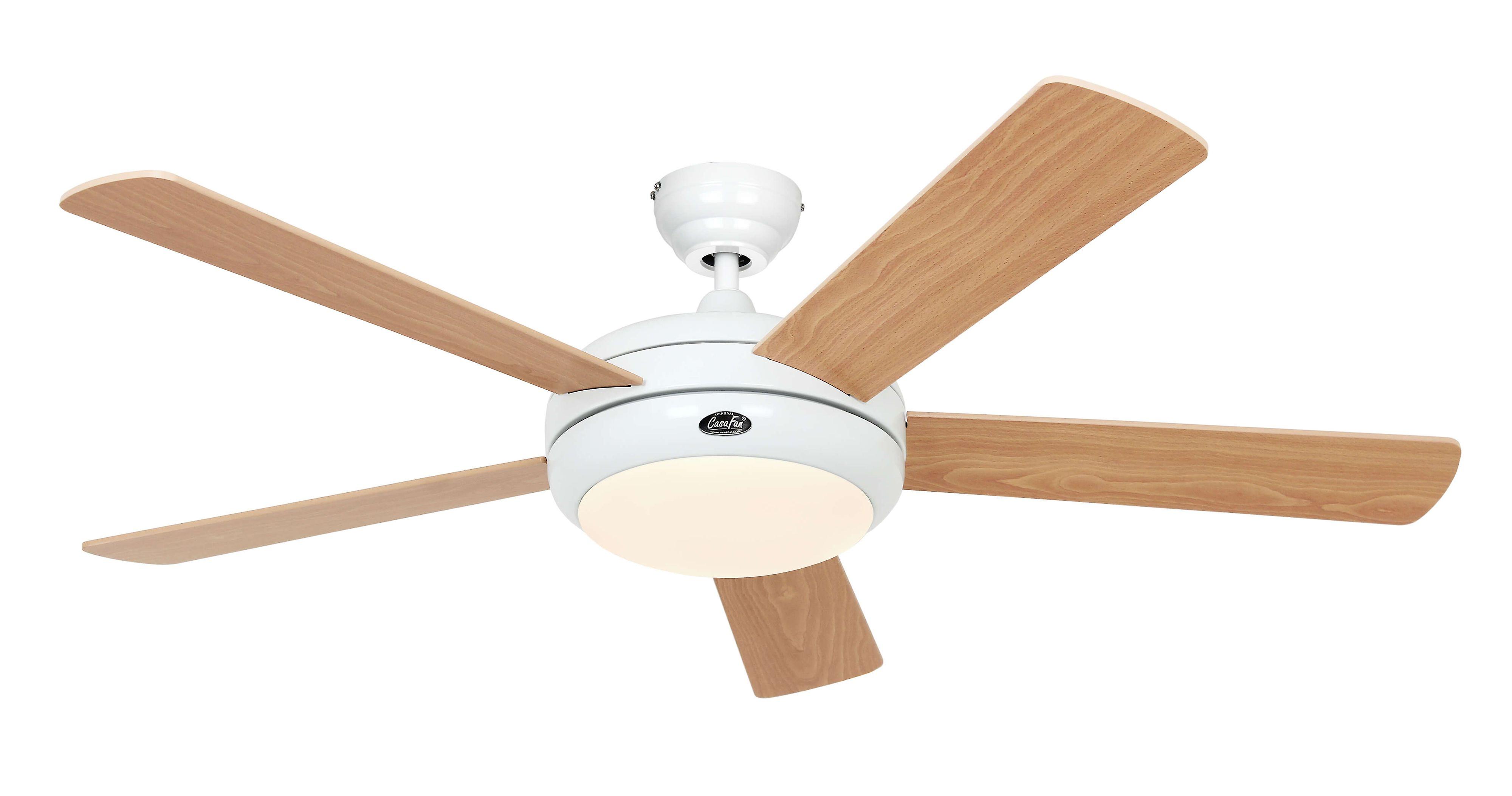 Ceiling fan Titanium White 132cm / 52" Beech / Pine