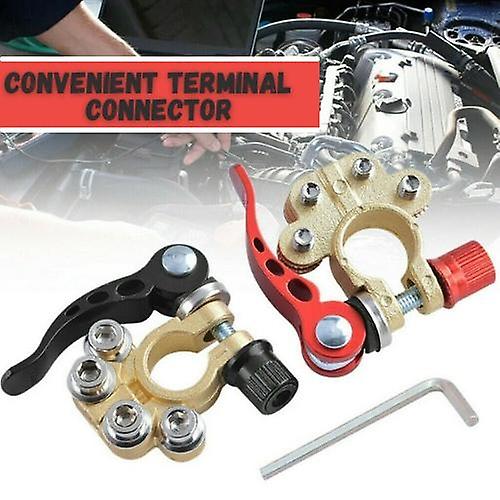 Car Battery Terminal Connectors Quick Release Disconnect Positive Negative