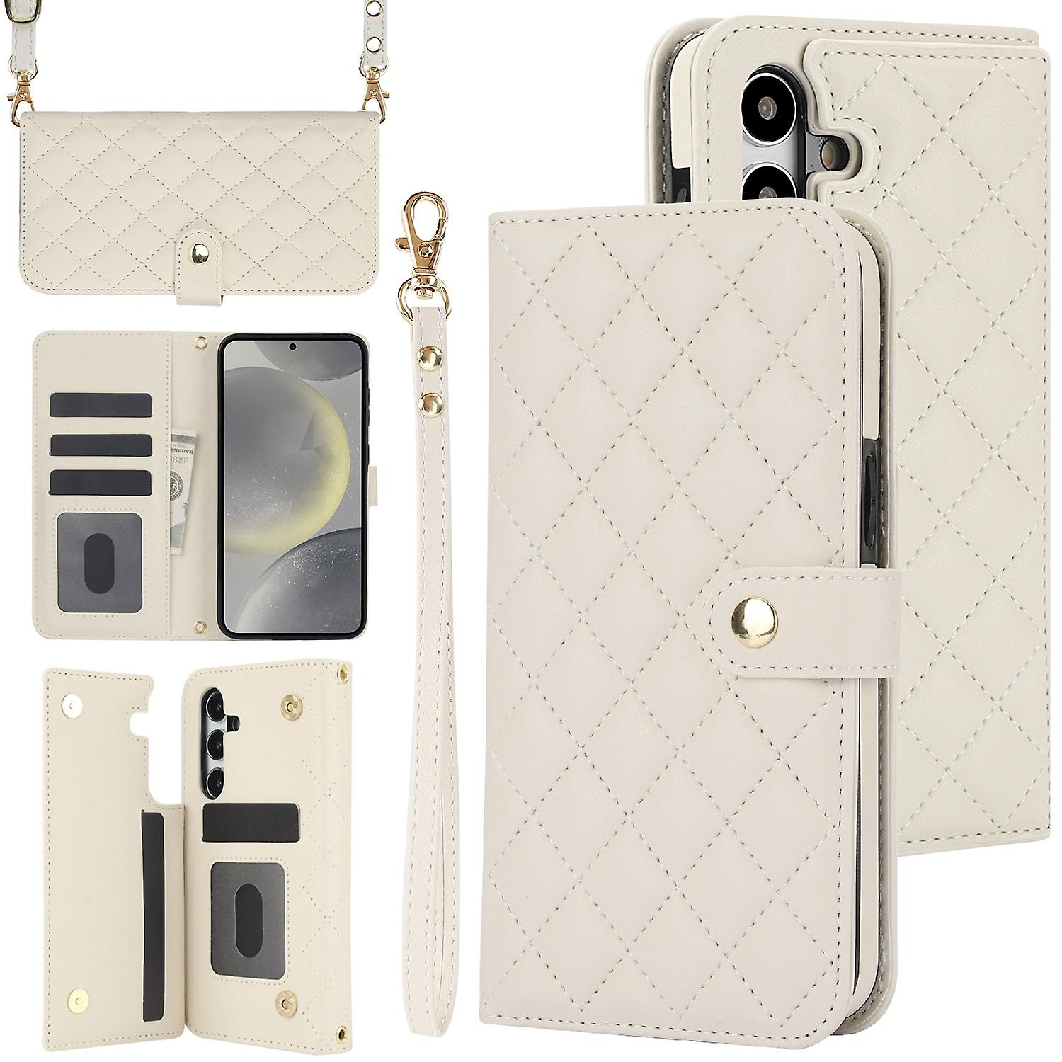 Rhombic Leather Case For Samsung Galaxy S24+ 5G