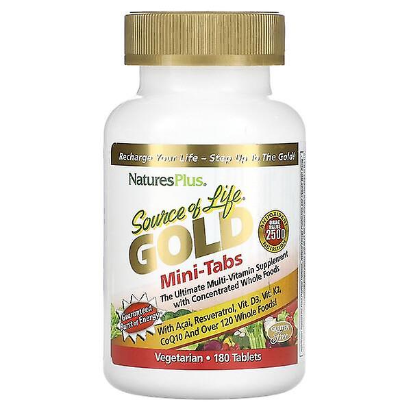 NaturesPlus, Source of Life, Gold, Mini-Tabs, The Ultimate Multi-Vitamin Supplement with Concentrate