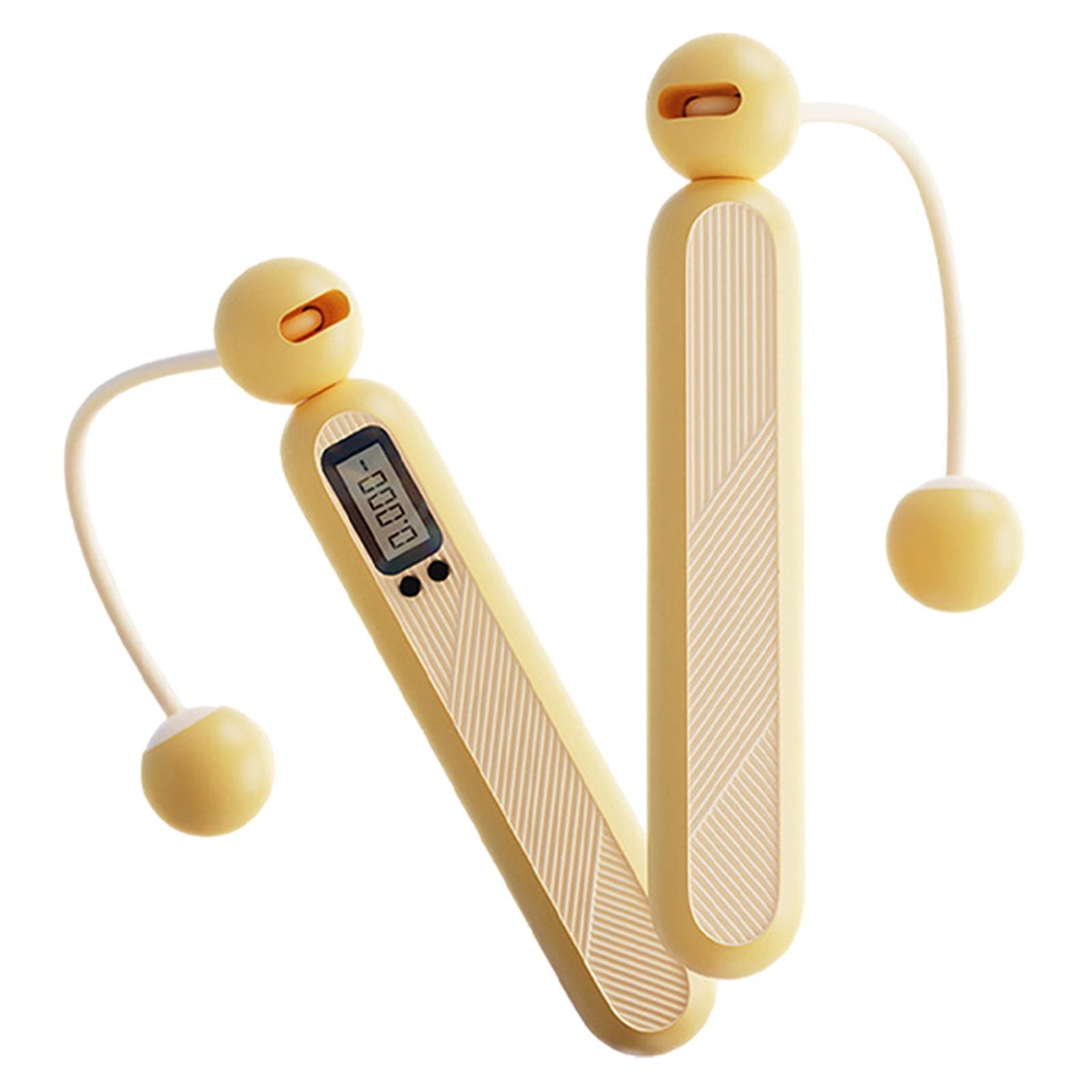 Cordless Jump Rope Skipping Rope Counting Jump Rope for Exercise Gym Workout No Long Rope